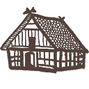 illustrierter Hof als Icon